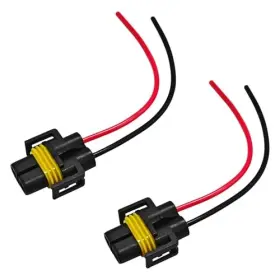 Esww-h11hkdzx01 Esww H11 Connector Light Bulb Plug Adapter Wiring Harness Pigtail Socket 2