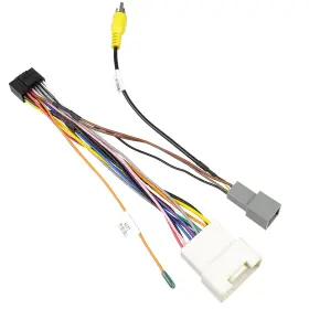 Fiegromech 445012933930 Car Stereo Adapter Replacement 20 Pin Wiring Harness With Reversing Rca Connecto