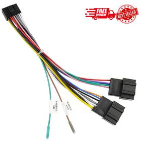Fiegromech 711181968347 Aftermarket Car Radio Stereo Wiring Harness Adapter 16 Pin Connector Compatib