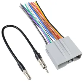 Yl070us Fiegromech Stereo Wiring Harness Compatible With Ford F150 F250 F350 F450 F550 Explorer