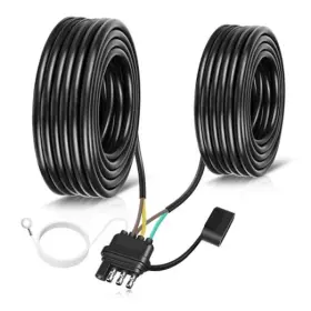 Lm-qctx-35ft-4p5w Fletergib 4 Pin 5 Wire Trailer Wiring Harness 16awg Light Kit With 35ft