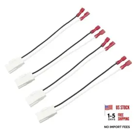 Fslp-72-6514r Fslpqp 4 Pcs Car Door Speaker Wiring Harness Audio Adapter Plug Connector 72-6514r