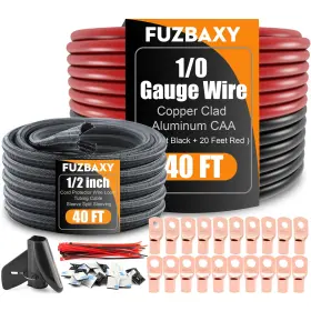 Sb-fubakesi848pro Fuzbaxy 40ft Gauge Wire Copper Clad Pet Expandable Braided Sleeving
