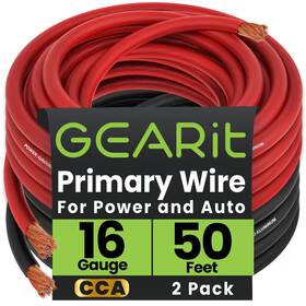 Gearit 604015497901 16 Gauge Wire 50ft Each - Black/red