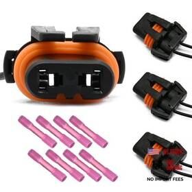Grobarpart Cn-060 Pack Of 4 Pta1015 S-524 S524 6s1047 9005 9006 Bulbs Combo Connector Wiring