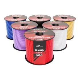 16ga100-6wp Gs Power 600ft Cca 16 Gauge Wire Awg-100 Ft-6 Pack1 Multicolor