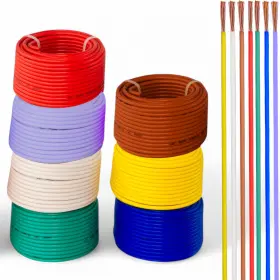 Gs Power 850033308662 14 Gauge 7 Color Combo Automotive Low Voltage Primary Wire 50 Ft Roll 350