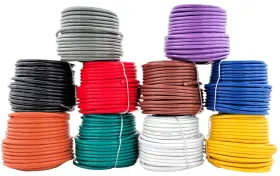 Gs Power 850033308778 14 Gauge Stranded Copper Clad Aluminum Primary Wire Assortment For Car Audio