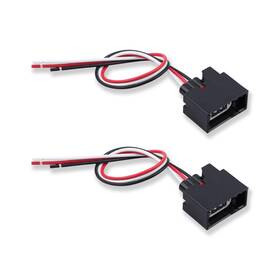 Gyuptrk Replace55277414ac 2 Pack Stop Brake Rear Light Pigtail Connector Wire Harness Fit Black