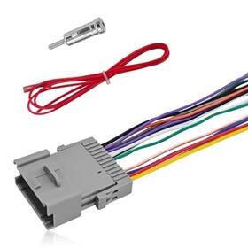 Hhzl Hhzl-syjxs01 3pcs Aftermarket Radio Wiring Harness Adapter Kit 24pin Stereo Colorful