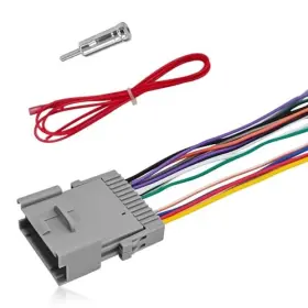 Hhzl-syjxs01 Hhzl 3pcs Aftermarket Radio Wiring Harness Adapter Kit 24pin Stereo Colorful
