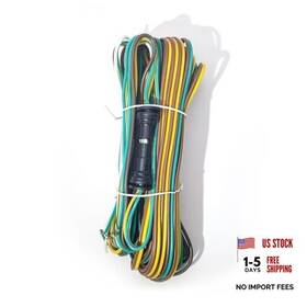 Ijuicy Icy28065 Car Trailer Wiring Harness 25ft 4 Pin Flat Plug Wire Rubber