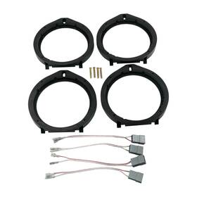 Iromehony 6.5/6.75 165mm Car Stereo Door Speaker Adapter Mounting Plates Inch Spacer Ri