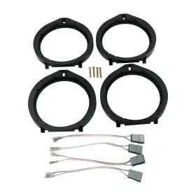 Iromehony 6.5/6.75 165mm Car Stereo Door Speaker Adapter Mounting Plates Inch Spacer Ri
