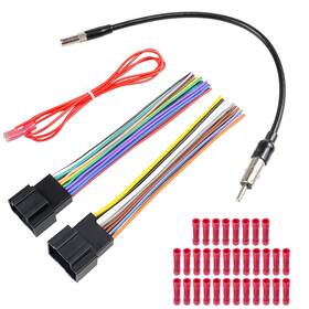 Jayubien Usjy75 Radio Wiring Harness Antenna Compatible With Chevrolet Chevy Sierra Silverado