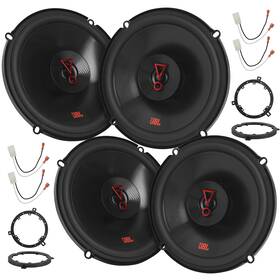 Jbl 3627f Stage 6.5 Inch Speakers Metra Adapter Harness 2007-2017 Jeep Wrangler