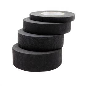Jbtoziuy 15 19 25 30tape 4 Rolls Wire Loom Harness Tape Black Chemical Fiber Cloth High Temp Harnes