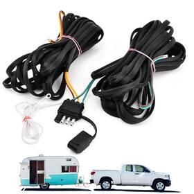 Kakalote 22415336 22 Ft 4 Pin 5 Wire Trailer Wiring Harness Kit Flat 22ft