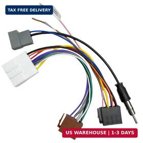 Klintotour Uscltt-109 Car Stereo Wiring Adapter Cable With Antenna For Nissan 2007-2013 And Su