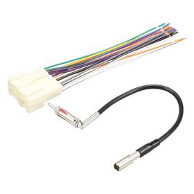 Leetuta 768677428403 Car Radio Wiring Harness With Antenna Adapter Connector Plug Kit For 1989-200