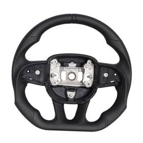 Lishida 3.01.d09.00027 Steering Wheel D-shaped Perfoated Leather Grip Fit Full