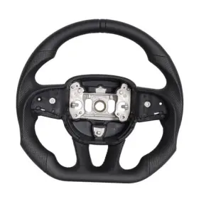 3.01.d09.00027 Lishida Steering Wheel D-shaped Perfoated Leather Grip Fit Full