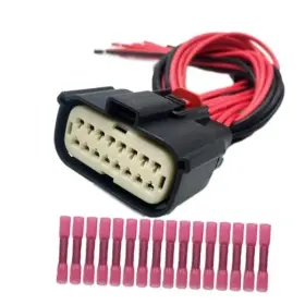 Lizapus 790885206504 16 Pin Headlights Connector Harness Wire Compatible With Ford Mustang Lizapus 790885206504 16 Pin Headlights Connector Harness Wire Compatible With Ford Mustang