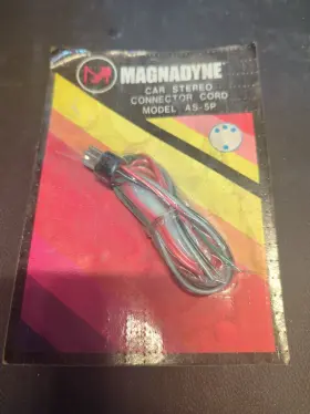 As-5p Magnadyne Car Stereo Connector Cord Part Number Vintage As-5p Magnadyne Car Stereo Connector Cord Part Number Vintage