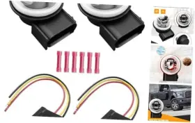 Rethwdczpj1211 Meiyatec 2u5z-13411-da Turn Signal Brake Light Socket Harness 2pcs For Ford F150 Lincoln