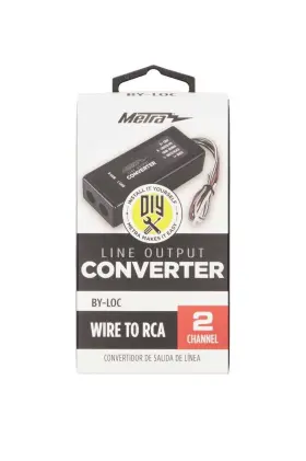 Metra 086429418244 - Line Output Converter Black