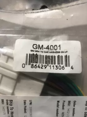 Gm-4001 Metra 1402173 - Mini Connector Set For Select Gm Vehicles Multi- #1- N7 Gm-4001 Metra 1402173 - Mini Connector Set For Select Gm Vehicles Multi- #1- N7