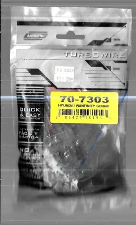 70-7303 Metra 707303 Sound System Harness For Hyundai With Infinity 2009 - Up 70-7303 Metra 707303 Sound System Harness For Hyundai With Infinity 2009 - Up