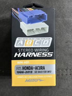 Metra 8642938187 Stereo Wiring Harness Fits Honda Acura 1986-2013 New