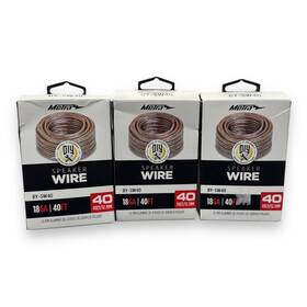 Metra By-sw40 Lot Of 3 40ft 18awg Clear Speaker Wire Spools 120ft Total Open Box