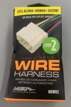Hdwh2 Metra 98-13 Acura Honda Suzuki Car Stereo Wire Oem