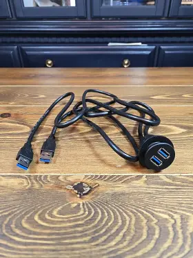 Ibr74 Metra Axxess Dual Usb A To Pass Through 3ft Extension For Car Home Boat Atv Utv