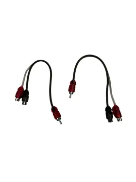 Tc2-y2bb Metra Female Rca Y Adapters Pair Spiral-shielded Audio Splitter