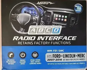 Wm-fd1-swc Metra Radio Interface W Fits Ford Lincoln Mercury 2007-up