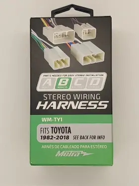 Wm-ty1 Metra Abco Stereo Wiring Harness Fit Toyota 1982-2018 New