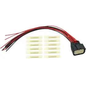 Micarun 711544732440 12 Pin Headlights Halogen Wiring Harness Connector Pigtail Plug Fit For Chevr