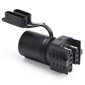 Mictuning Sf-rac-0204 7 Way Round To 4 Pin And 5 Flat Blade Trailer Rv Boat Plug Adapter Connector
