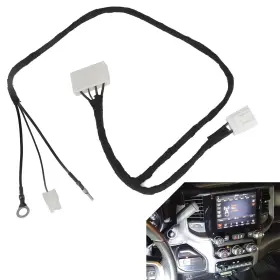 Zh1834muh1 Motoqueen Radio Conversion Harness 2013-2018 Ram 8.4 4 Speed Fan Hvac To 7