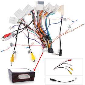 Nhopeew Xiny3521y3729 Radio Wiring Harness Adapter Connector Compatible With Toyota Camry Pruis Rav