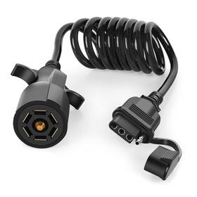 Nilight 50312t 7 Way To 4 Coiled Trailer Extension Wiring Harness 5ft Heavy Duty