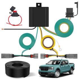 Nilight 51074tr 4 Pin Trailer Wiring Harness Kit 56477 Vehicle Standard Way Connect