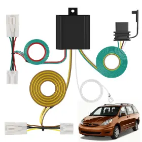 51077tr Nilight 4 Pin Trailer Wiring Harness Kit 55580 Toyota Sienna 2004-2010