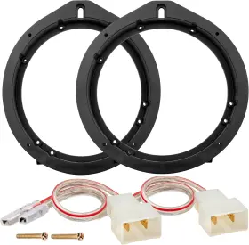 Nuith 705353565625 Car 6.5 Inch Speaker Adapter Bracket With Wiring Harness Kit Select For 2006
