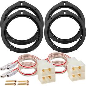 Nuith Nusa-1010-4p 6.5 In Speaker Adapter Bracket Kit For Honda Civic/accord/cr-v 4pcs Travel