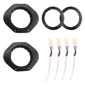 Nuith Sa1002 6.5 Inch Front Door Speaker Adapter Spacer Ring With Harness Connector F
