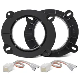 Sa1008 Nuith 6.5 Inch Front Door Speaker Bracket Adapter With Wiring Harness For 2018-2023 To Sa1008 Nuith 6.5 Inch Front Door Speaker Bracket Adapter With Wiring Harness For 2018-2023 To